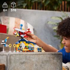 LEGO Sonic the Hedgehog Tails’ Workshop и игрушка для сборки самолета Торнадо 76991 (376 деталей) LEGO