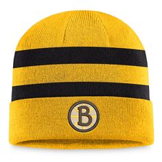 Шапка Fanatics Branded Boston Bruins, золотой