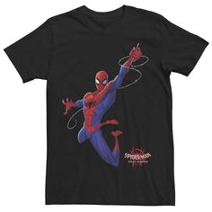 Мужской классический флисовый пуловер с рисунком «Человек-паук» Spiderverse, футболка с рисунком Marvel