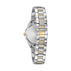 Женские двухцветные часы Sutton Diamond из нержавеющей стали — 98P184 Bulova