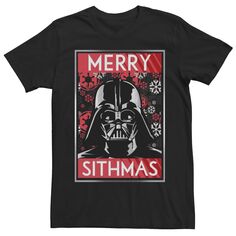 Мужская футболка с плакатом «Звездные войны» Дарт Вейдер Merry Sithmas Licensed Character