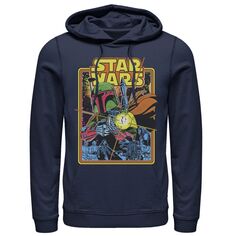 Мужской пуловер с капюшоном и рисунком Boba Fett Fires Star Wars