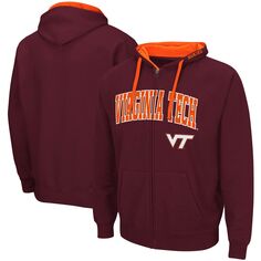 Мужская темно-бордовая толстовка с молнией во всю длину Virginia Tech Hokies Big &amp; Tall Colosseum