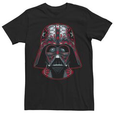 Мужская футболка с рисунком в виде шлема Дарта Вейдера Star Wars