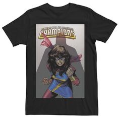 Мужская футболка с графическим рисунком Comixology Champions Ms. Comic Book Cover Marvel