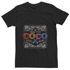 Мужская футболка Coco Colorful Square с цветочным принтом Miguel Disney / Pixar