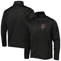 Мужская куртка Dunbrooke Heather Black Atlanta Falcons из технического флиса с молнией во всю длину и фристайлом