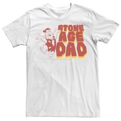 Мужская футболка Flinstones Dad Of Stone Age Father с надписью Licensed Character