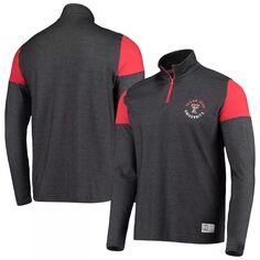 Мужская темно-серая куртка Texas Tech Red Raiders Gameday Tri-Blend с молнией на четверть Under Armour