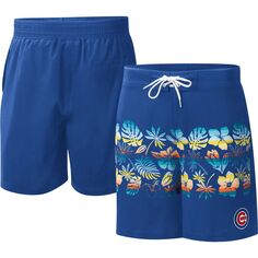 Мужские спортивные шорты для плавания Carl Banks Royal Chicago Cubs Breeze Volley G-III
