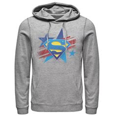 Мужская толстовка с логотипом на груди и логотипом DC Comics Superman Stars and Stripes Licensed Character