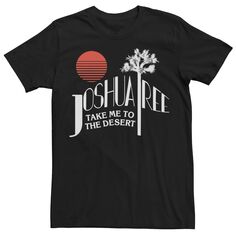 Мужская футболка Joshua Tree Take Me To the Desert Sun с надписью Licensed Character