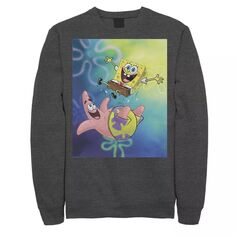 Мужские квадратные штаны «Губка Боб» Патрикс Стар Лучшие друзья флисовый пуловер с рисунком Nickelodeon