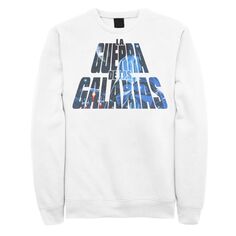 Мужской свитшот с буквенным заполнением «Звездные войны» La Guerra De Las Galaxias Licensed Character, белый