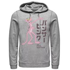 Мужская толстовка с рисунком и логотипом Pink Panther Kanji Portrait Licensed Character