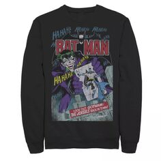 Мужской свитшот с обложкой комиксов «Бэтмен и Джокер» DC Comics, черный