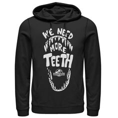 Мужской пуловер с рисунком Jurassic World We Need More Teeth Licensed Character, черный