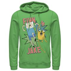 Мужская толстовка с капюшоном Cartoon Network Adventure Time Finn &amp; Jake Kapows Licensed Character