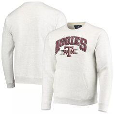 Мужская лига университетской одежды, серый пуловер с карманами Texas A&amp;M Aggies Upperclassman