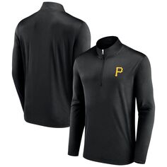 Мужская фирменная черная куртка Pittsburgh Pirates Underdog Mindset с молнией четверть Fanatics