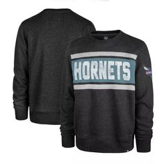 Мужской пуловер &apos;47 Heather Black Charlotte Hornets Tribeca Emerson свитшот