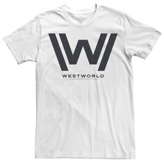 Мужская футболка с большим логотипом Westworld Licensed Character