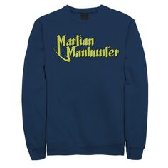 Мужской свитшот с логотипом DC Comics Martian Manhunter, Blue Licensed Character, синий
