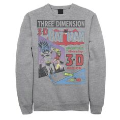 Мужской свитшот с обложкой комиксов Batman Three DiMen&apos;sion в винтажном стиле DC Comics