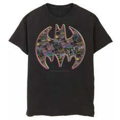 Мужская футболка с логотипом Batman Neon Comics DC Comics, черный