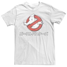 Мужская футболка с логотипом фильма «Охотники за привидениями» кандзи Licensed Character