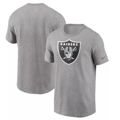 Мужская серая футболка с логотипом Las Vegas Raiders Primary Nike