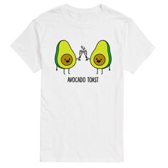 Мужская футболка с рисунком Big &amp; Tall Avocado Toast License, белый
