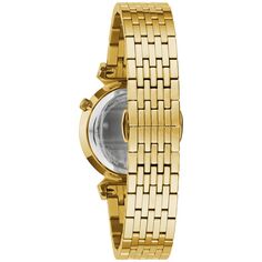 Женские золотистые часы из нержавеющей стали с бриллиантовым акцентом - 97P149 Bulova