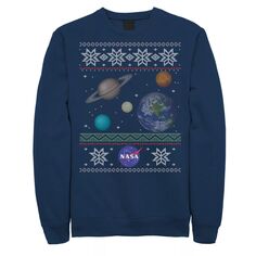 Мужской рождественский свитшот NASA Solar System Licensed Character