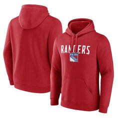 Мужской красный пуловер с капюшоном New York Rangers Dynasty с логотипом Fanatics