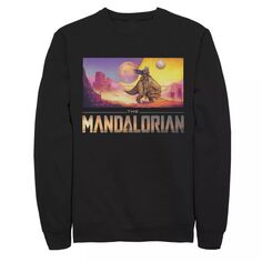 Мужской флисовый пуловер с графическим рисунком «Звездные войны, мандалорское путешествие мечты» Licensed Character