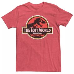 Мужская футболка с логотипом фильма «Затерянный мир» Jurassic Park