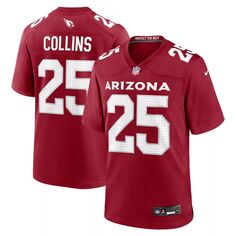 Мужская домашняя игровая майка Zaven Collins Cardinal Arizona Cardinals Nike