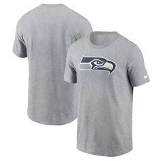 Мужская серая футболка с логотипом Seattle Seahawks Essential Nike