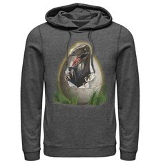 Мужской пуловер с рисунком «Парк Юрского периода Raptor Breaking The Egg» Jurassic World