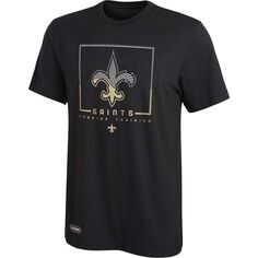 Мужская черная футболка-клатч New Orleans Saints Joint Authentic Outerstuff