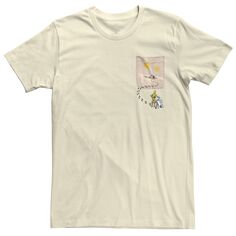 Мужская футболка с левым карманом и рисунком Lost In Desert Star Wars