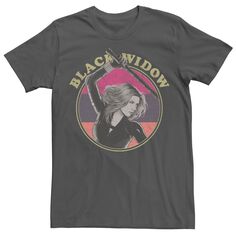 Мужская футболка с плакатом в стиле ретро Black Widow Marvel