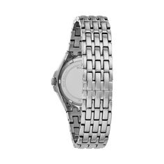 Женские часы Phantom из нержавеющей стали с кристаллами-багетом — 96L278 Bulova