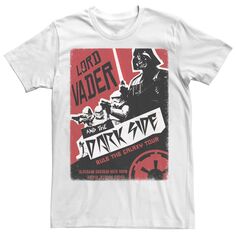 Мужская футболка с плакатом «Звездные войны» Лорда Вейдера Star Wars, белый