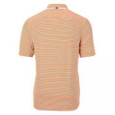Мужская рубашка-поло большого и высокого размера из переработанного материала Virtue Eco Pique Stripe Cutter &amp; Buck