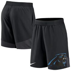 Мужские черные эластичные шорты Carolina Panthers Performance Nike