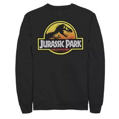 Мужской пуловер с логотипом Jurassic Park Sunset Licensed Character, черный