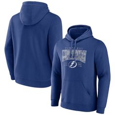 Мужской синий пуловер с капюшоном Tampa Bay Lightning Dynasty Fanatics