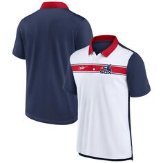 Мужская рубашка-поло в полоску белого/темно-синего цвета Chicago White Sox Nike